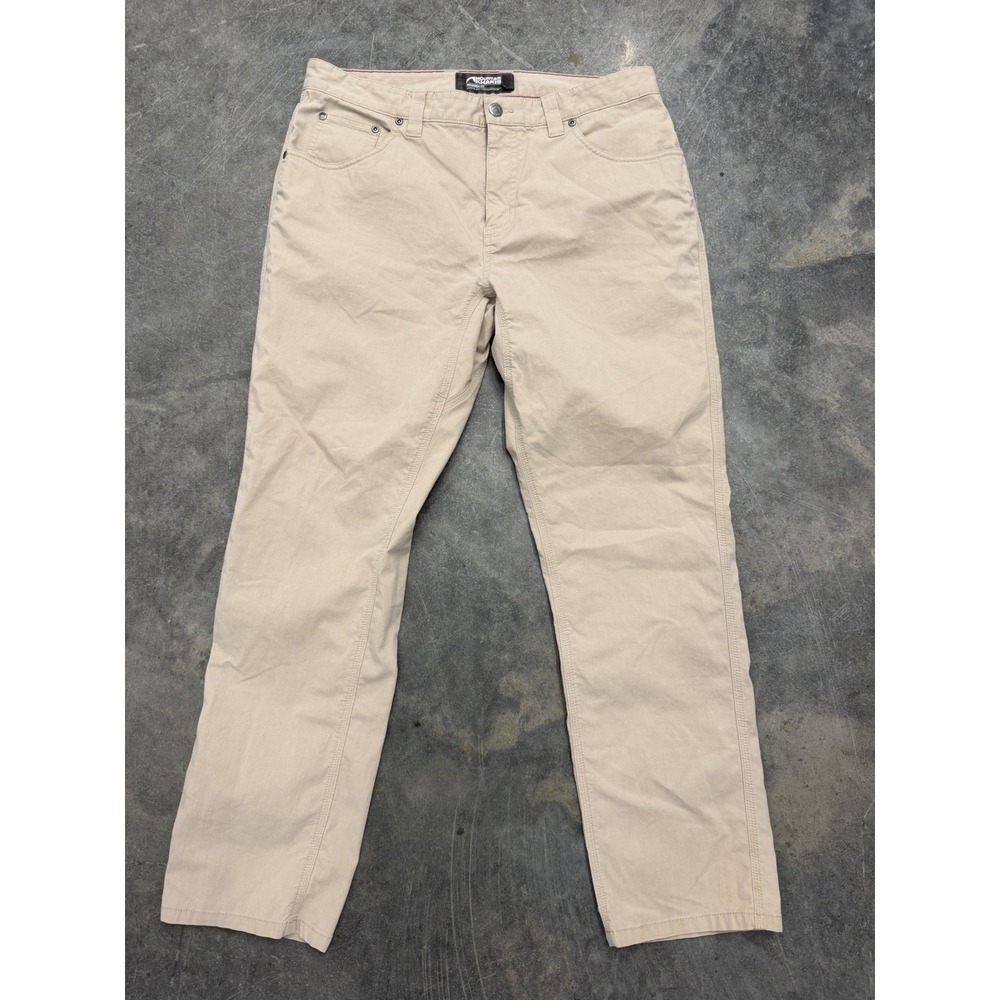 Mountain Khakis Men's Beige Cotton Twill Modern Fit Straight Khakis 34x30